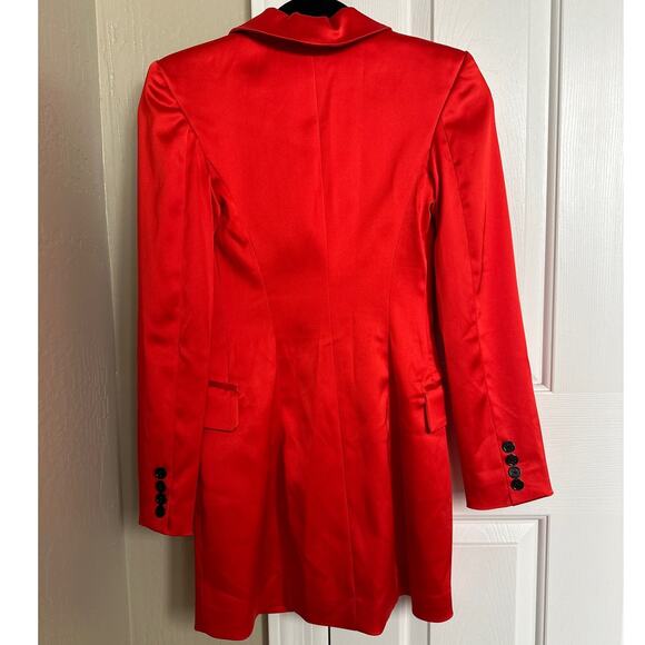 Milly Double Breasted Tuxedo Mini Dress Blazer See Measurements - Picture 3 of 10